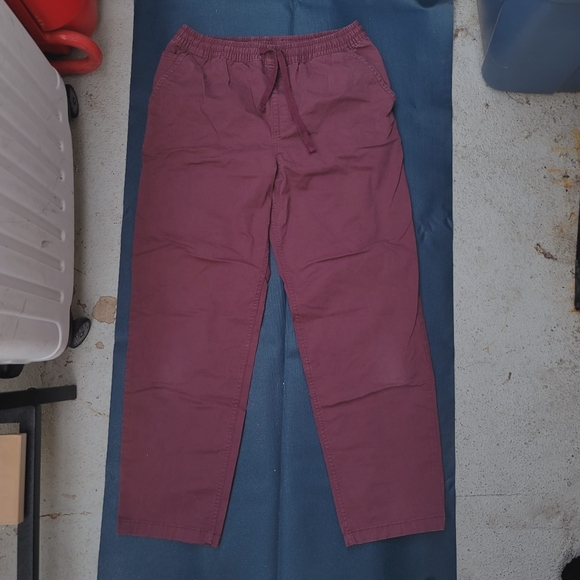 Maroon Vans Pants Size Small - Picture 1 of 4